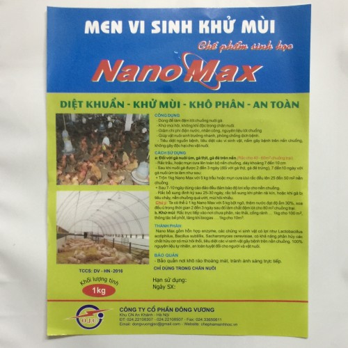 Men rắc chuồng Nano